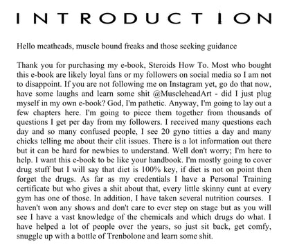 STEROIDS HOW TO By Tyler Musclehead Baumann